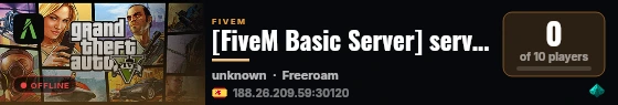 [FiveM Basic Server] server-tuter live status badge
