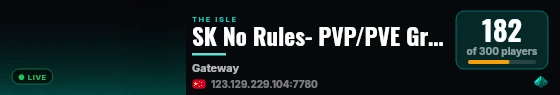 SK No Rules- PVP/PVE Growthx3 live status badge