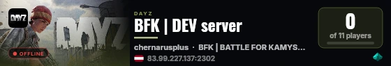 BFK | DEV server live status badge