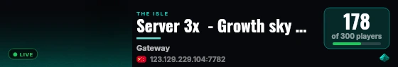 Server 3x  - Growth sky High AI live status badge