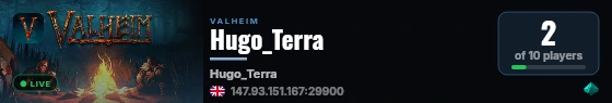 Hugo_Terra live status badge