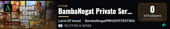 BambaNogat Private Server Testing live status badge