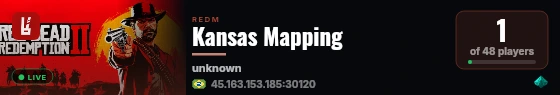 Kansas Mapping live status badge