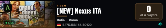 [NEW] Nexus ITA live status badge