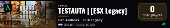 TESTAUTA | [ESX Legacy] live status badge