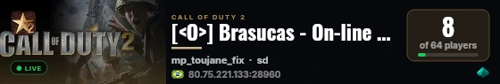 [<O>] Brasucas - On-line Games Club live status badge