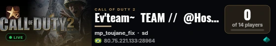 Ev'team~  TEAM //  @HostGamer.com.br live status badge
