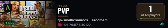 PVP live status badge
