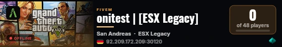 onitest | [ESX Legacy] live status badge