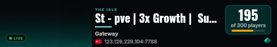 St - pve | 3x Growth |  Survival/PvP |3# live status badge