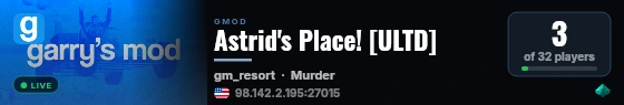 Astrid's Place! [ULTD] live status badge