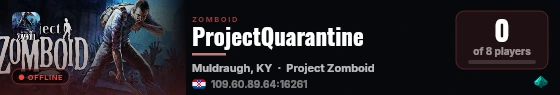 ProjectQuarantine live status badge