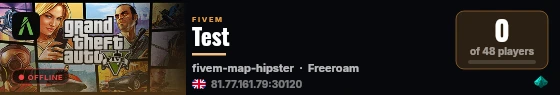 Test live status badge