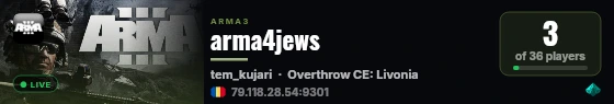 arma4jews live status badge