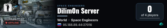 Dilim0n Server live status badge