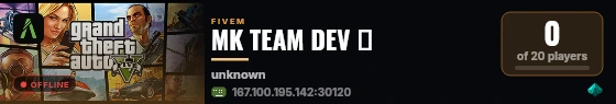 MK TEAM DEV 🔥 live status badge