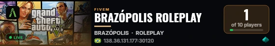 BRAZÓPOLIS ROLEPLAY live status badge