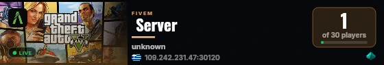  Server live status badge