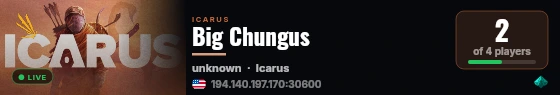 Big Chungus live status badge
