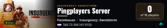 Pingplayers Server live status badge