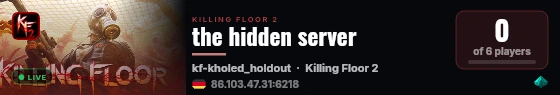 the hidden server live status badge