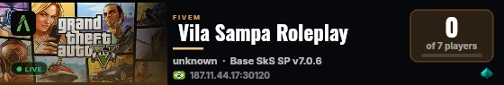  Vila Sampa Roleplay live status badge
