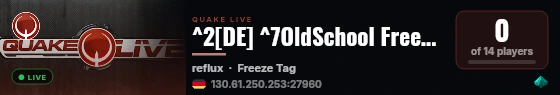 ^2[DE] ^7OldSchool Freeze Tag ^1- PRO ONLY!^7 live status badge