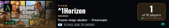 ^1Horizon live status badge