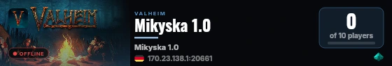 Mikyska 1.0 live status badge