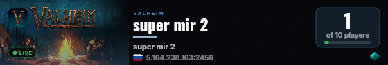 super mir 2 live status badge
