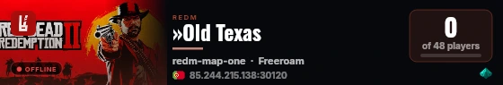 »Old Texas live status badge