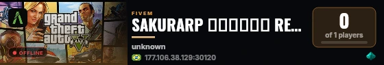 SAKURARP ▬▬▬▬↭🡺 REINAUGURADO 🡸↭▬▬▬▬ live status badge