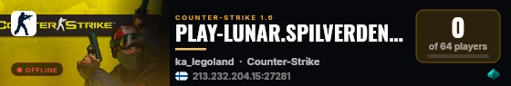 PLAY-LUNAR.SPILVERDEN.DK ** KLASSISK TILSTAND ** UDEN LAG live status badge