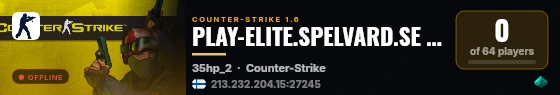 PLAY-ELITE.SPELVARD.SE # AWP-ARENA | GRATIS VIP live status badge