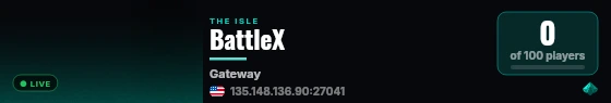 BattleX live status badge