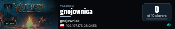 gnojownica live status badge