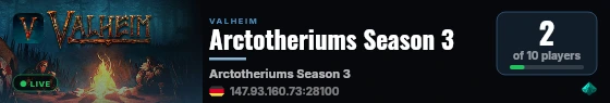 Arctotheriums Season 3 live status badge