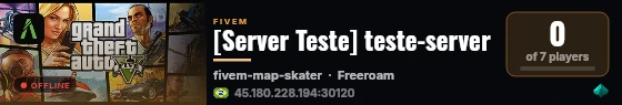 [Server Teste] teste-server live status badge