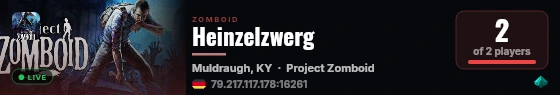 Heinzelzwerg live status badge