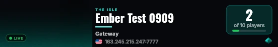 Ember Test 0909 live status badge