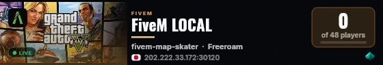 FiveM LOCAL live status badge