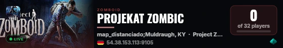 PROJEKAT ZOMBIC live status badge