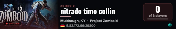 nitrado timo collin live status badge