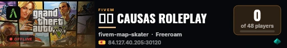 🇵🇪 CAUSAS ROLEPLAY live status badge