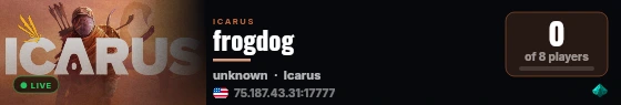 frogdog live status badge