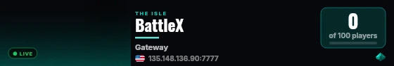 BattleX live status badge