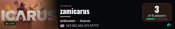 zamicarus live status badge