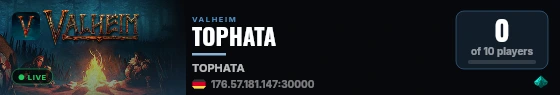 TOPHATA live status badge