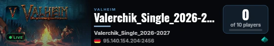 Valerchik_Single_2026-2027 live status badge