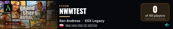 NWMTEST live status badge